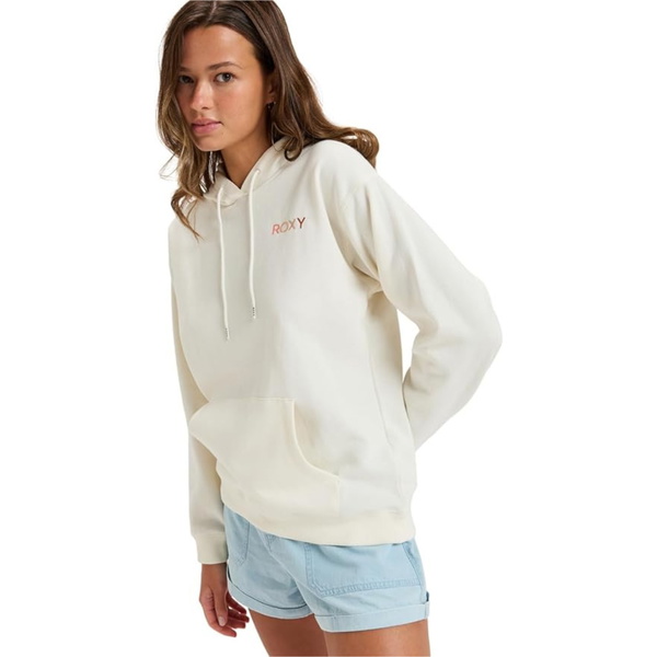 2025 Roxy Womens Saturdaze Pullover Hoodie ERJFT04996 - Egret